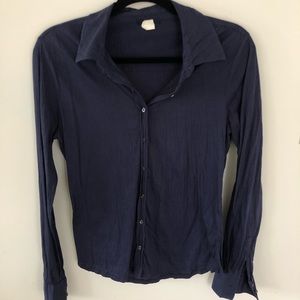J. Crew crinkle button down shirt
